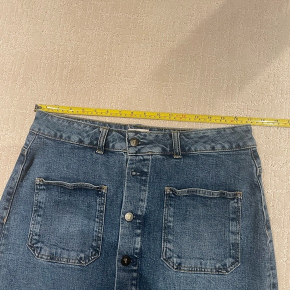 Pilcro Denim Button-Front Midi Skirt, Size 12 - Picture 12 of 13